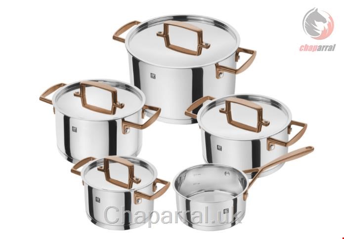 ست قابلمه 5 پارچه زولینگ آلمان ZWILLING Bellasera Kochgeschirrset 5-teilig rosegold