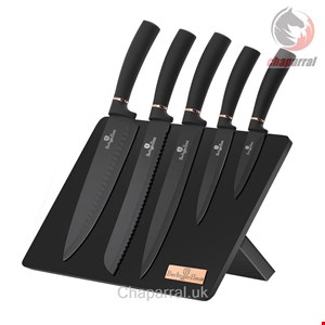 ست چاقو آشپزخانه 6 پارچه برلینگر هاوس مجارستان BERLINGER HAUS 6-PIECE KNIFE SET  BH-2407 BLACK ROSE COLLECTION