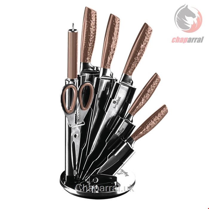 ست چاقو آشپزخانه 8 پارچه برلینگر هاوس مجارستان BERLINGER HAUS 8-PIECE KNIFE SET  BH/2462 ROSE GOLD COLLECTION