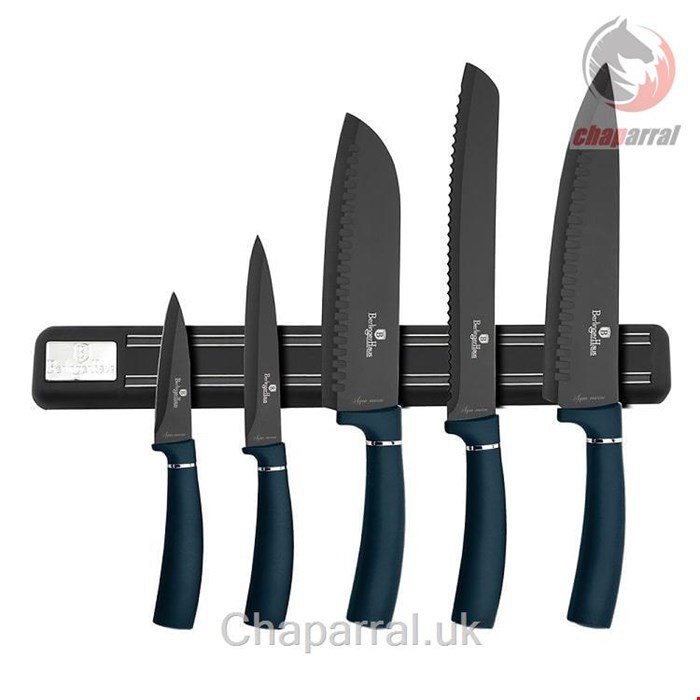 ست چاقو آشپزخانه 6 پارچه برلینگر هاوس مجارستان  BERLINGER HAUS 6-PIECE KNIFE SET BH/2537 AQUAMARINE COLLECTION