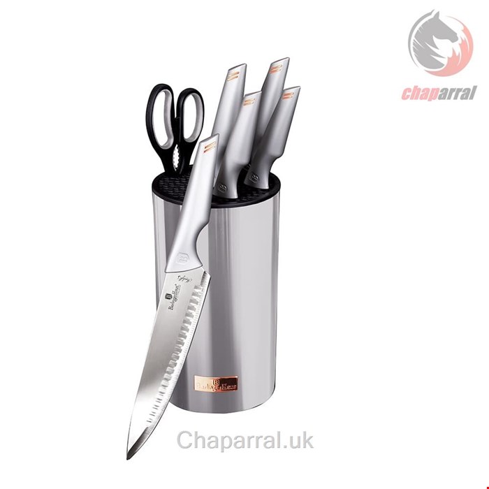 ست چاقو آشپزخانه 7 پارچه برلینگر هاوس مجارستان  BERLINGER HAUS KITCHEN KNIFE SET BH 2795 MOONLIGHT COLLECTION