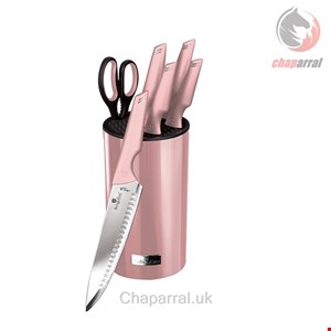 ست چاقو آشپزخانه 7 پارچه برلینگر هاوس مجارستان BERLINGER HAUS KITCHEN KNIFE SET BH 2797 I-ROSE COLLECTION