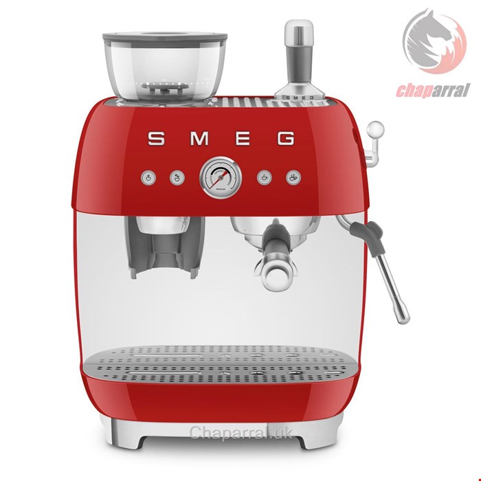 قهوه ساز اسپرسو ساز آسیاب دار اسمگ ایتالیا Smeg Espresso manuele koffiemachineu EGF03RDEU
