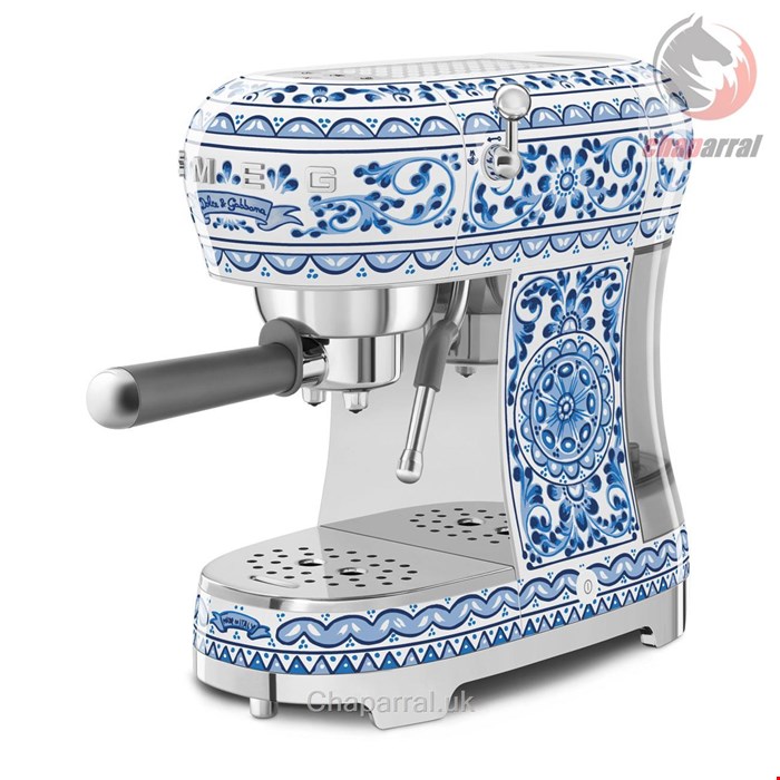 اسپرسو ساز پرتافیلتر اسمگ طراحی دولچه گابانا ایتالیا smeg Macchina da Caffè Espresso Manuale ECF02DGBEU