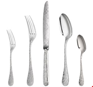 سرویس قاشق چنگال 5 پارچه کریستوفل فرانسه CHRISTOFLE 5-Piece Sterling Silver Flatware Set