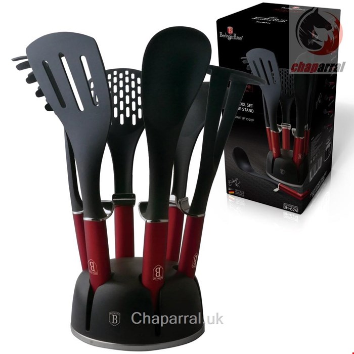 ست کفگیر ملاقه 7 پارچه برلینگر هاوس مجارستان Berlinger Haus Kitchen Tool Set  BH-6241 Burgundy Collection