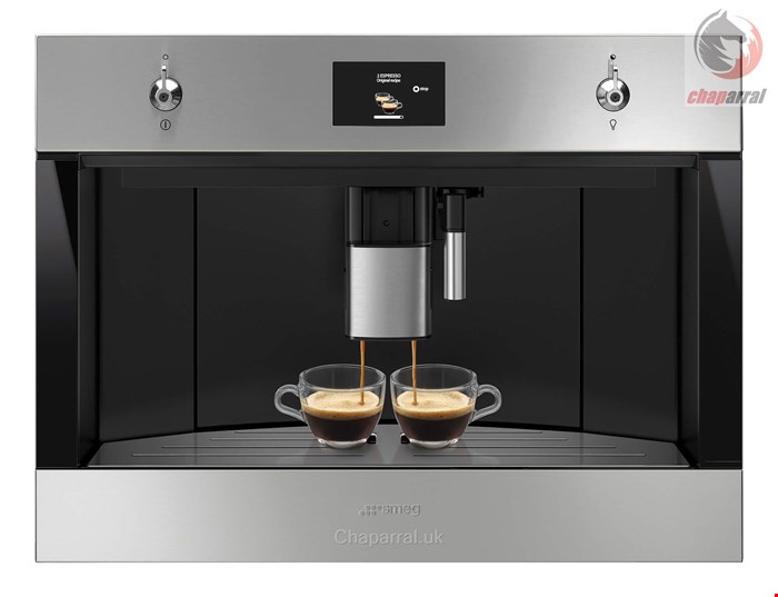اسپرسو ساز تو کار اسمگ ایتالیا Smeg CMS4303X Einbau Kaffeevollautomat Classici Design