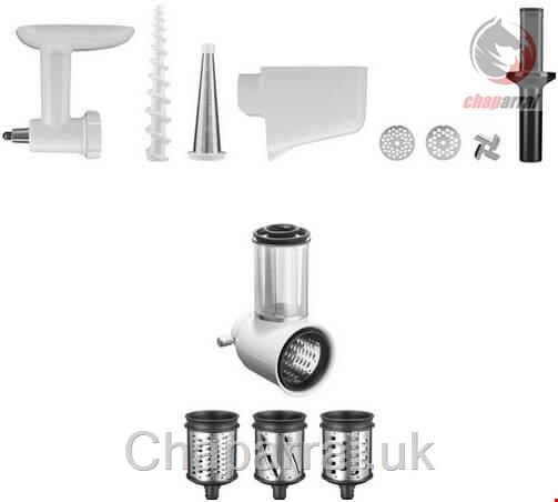 چرخ گوشت پوره و سالاد ساز کیچن اید آمریکا KitchenAid 5Ksm2Fppc  5KSMVSA 5KSMFGA 5KSMFVSP