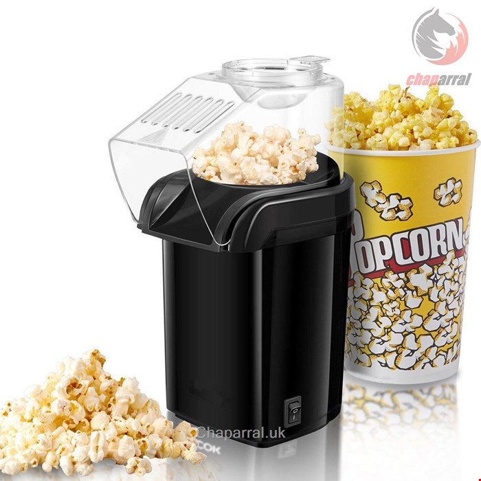 پاپ کورن ساز آمورکسیا Amorxia Popcornmaschine Popcornmaschine, Heißluft Popcorn Maker Machine für mit Messlöffel /schwarz