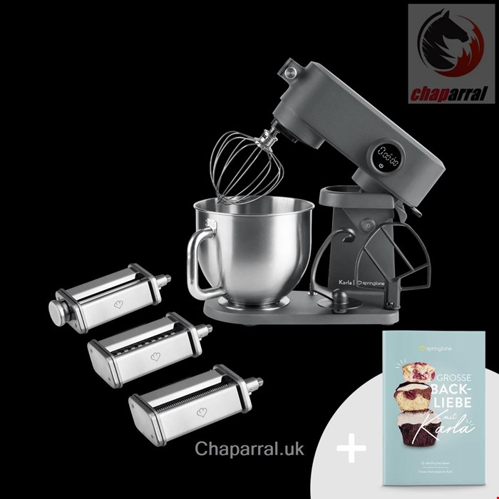 غذا ساز پاستا ساز اسپرینگلن آلمان Springlane Karla Küchenmaschine inkl- Nudel-Aufsatz