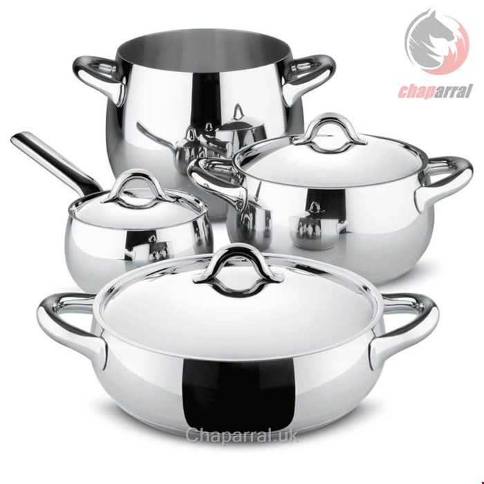 سرویس قابلمه 7 پارچه السی ایتالیا Alessi Kochtopf -Topfset MAMI 7tlg