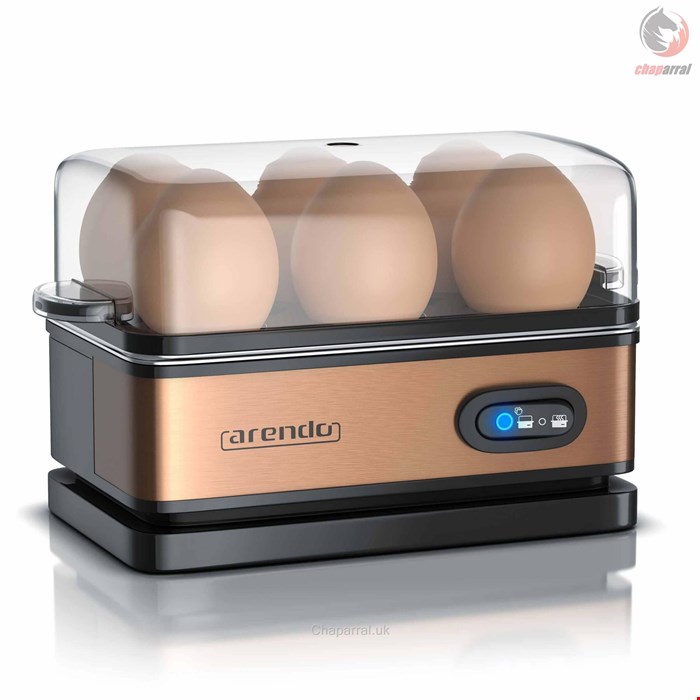 تخم مرغ پز آرندو آلمان Arendo Eierkocher, Anzahl Eier-6 St- 400 W- Eierkocher Edelstahl mit Warmhaltefunktion für 6 Eier