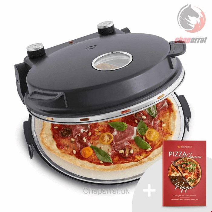 پیتزا ساز اسپرینگلن آلمان Springlane Pizzaofen Peppo-Inkl-Pizzaheber/Rezeptheft