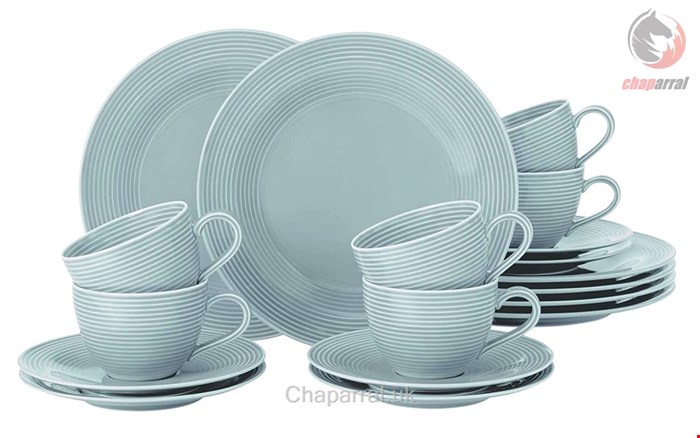 سرویس قهوه خوری چینی 18 پارچه 6 نفره سلتمن ویدن آلمان Seltmann Weiden Kaffeeservice Beat arktisblau (18-tlg.)