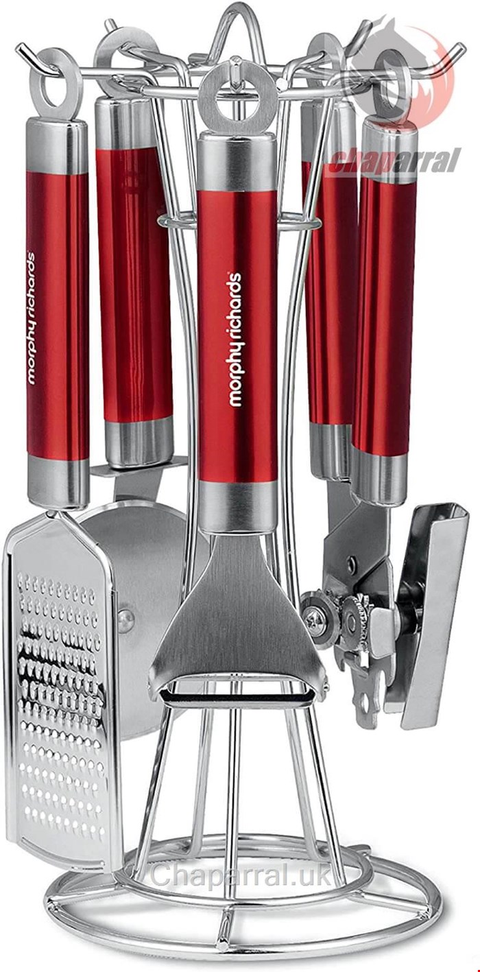  ست ابزار آشپزخانه 4 تیکه مورفی ریچاردز انگلستان Morphy Richards Küchenutensilien Set 4 tlg -rot