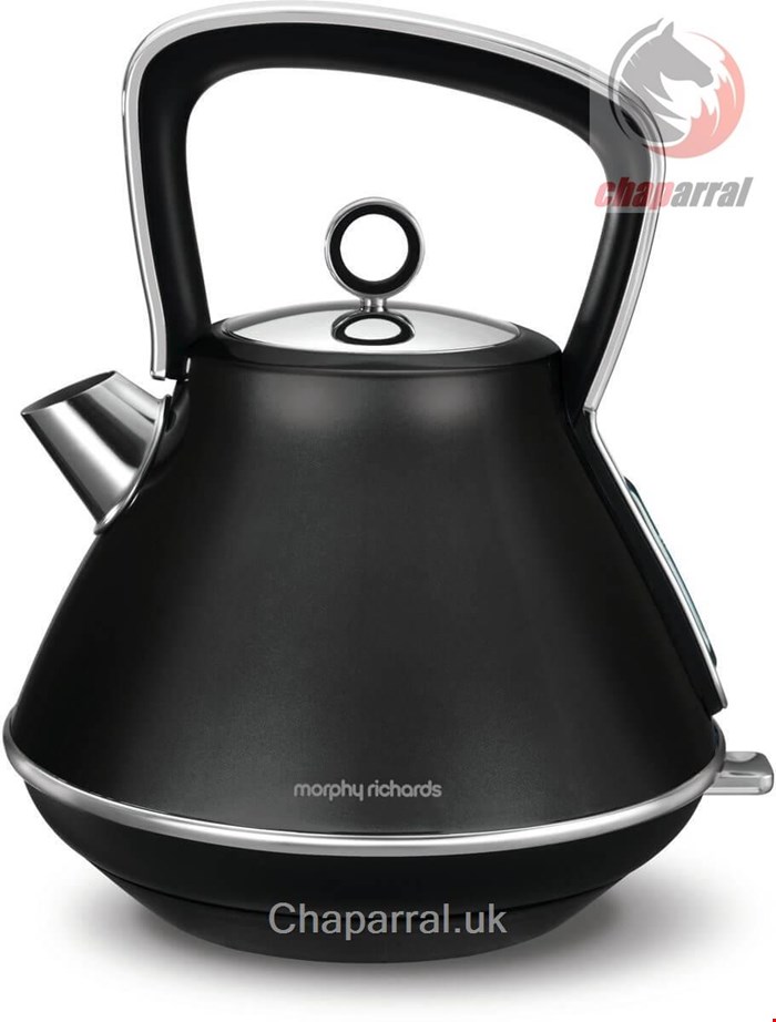 کتری برقی مورفی ریچاردز انگلستان Morphy Richards Evoke 10010 Wasserkocher Pyramide Schwarz