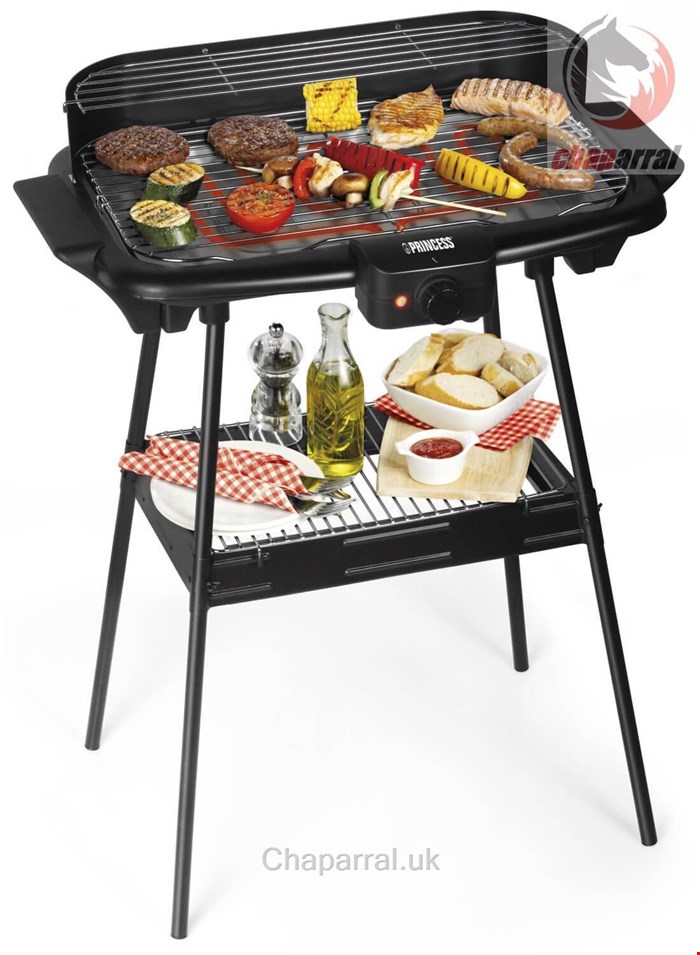 گریل باربیکیو پرینسس هلند PRINCESS Tischgrill Princess Elektrogrill Schwarz 2000 W 112247