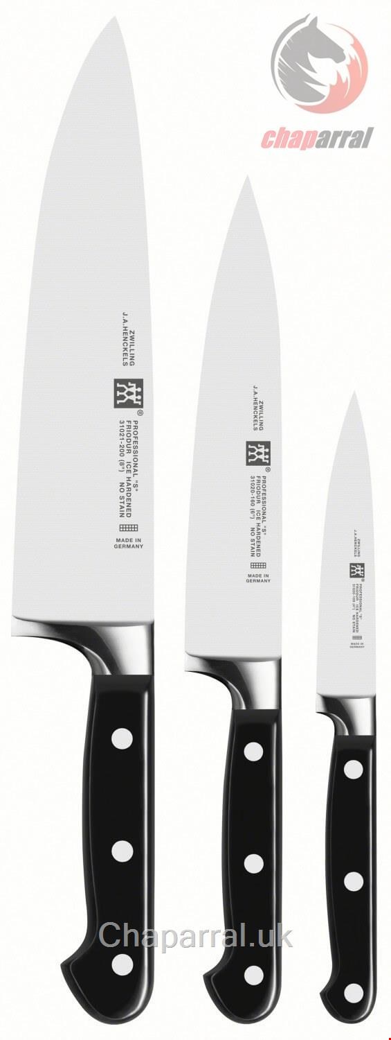ست 3 تیکه چاقو آشپزخانه زولینگ آلمان ZWILLING Professional S Messerset 3 tlg 35602000