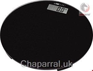 ترازو دیجیتال آشپزخانه کلترونیک آلمان CLATRONIC Personenwaag LCD-Display 2/5 bis 150 kg Glas rund PW 3369