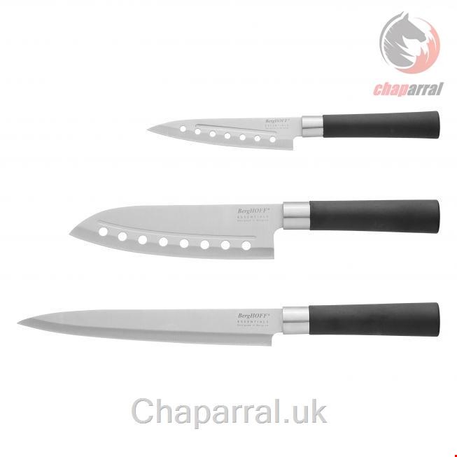 ست چاقو آشپزخانه 3 پارچه برگهف بلژیک Berghoff Messer-Set 3-teilig - Essentials