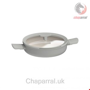 ماهیتابه درب دار 26 سانت برگهف بلژیک Berghoff Doppelgriffige Schmorbratenpfanne mit Deckel Balance Moonmist 26 cm - Leo