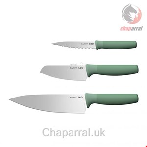 ست چاقو آشپزخانه 3 پارچه برگهف بلژیک Berghoff 3 tlg. Spezial Messerset Forest - Leo