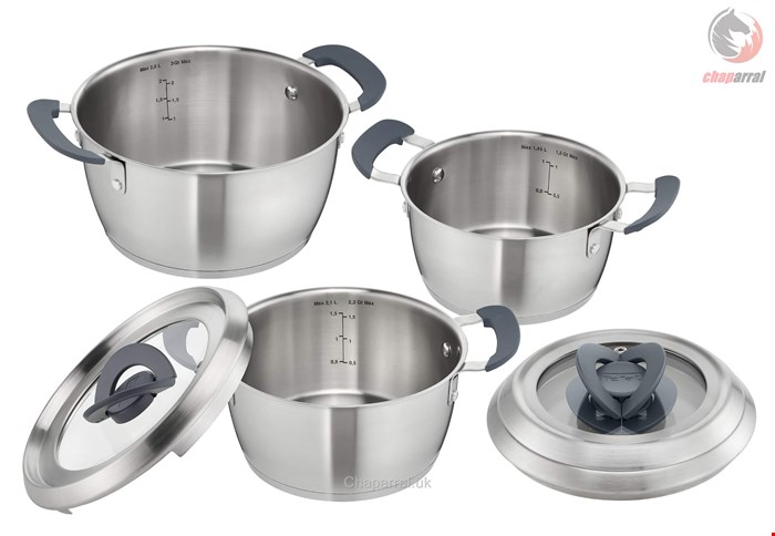 سرویس قابلمه 6 پارچه تفال فرانسه Tefal Topf-Set Ovation Edelstahl Set  6 tlg