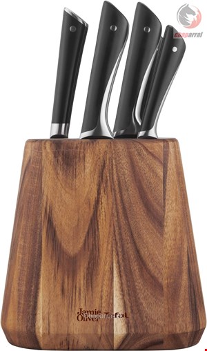 ست چاقو آشپزخانه 7 پارچه تفال فرانسه Tefal Jamie Oliver 7-tlg. Messerblock K267S755