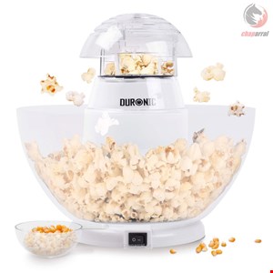 پاپ کورن ساز دورونیک Duronic Popcornmaschine, POP50 WE Popcornmaschine, Heißluft ohne Fett / Öl, 1200 Watt