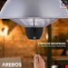  بخاری برقی مادون قرمز سقفی آربوس Arebos Heizstrahler Decken-Heizstrahler- Balkonheizer/ Zeltheizer/Terrassenstrahler/2 Heizstufen 750 W / 1500 W