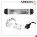  بخاری برقی مادون قرمز دیواری آربوس Arebos Heizstrahler Infrarot 2500 W- IP34 Schutzart- Wandmontage