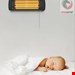  بخاری برقی مادون قرمز دیواری میرکرافت MirKraft Heizstrahler Essby Wickeltischstrahler baby Heizstrahler 1800 watt