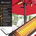  بخاری برقی مادون قرمز کسر KESSER Heizstrahler-3000 W- Sonnenschirm Infrarot 3000W 