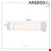  بخاری برقی مادون قرمز دیواری آربوس Arebos Heizstrahler Infrarot 2500 W- IP34 Schutzart- Wandmontage