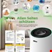  دستگاه تصفیه هوا ایربات Aiibot Luftreiniger Luftreiniger mit APP und H13 HEPA Filter- CADR 450m³/h