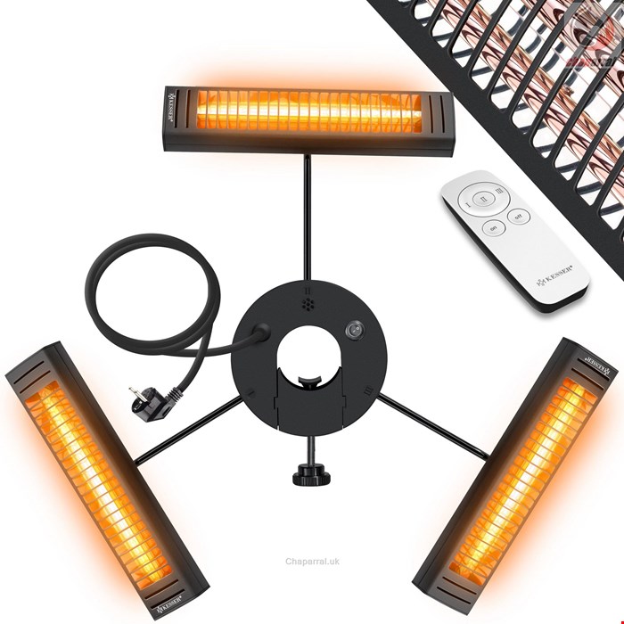 بخاری برقی مادون قرمز کسر KESSER Heizstrahler-3000 W- Sonnenschirm Infrarot 3000W 