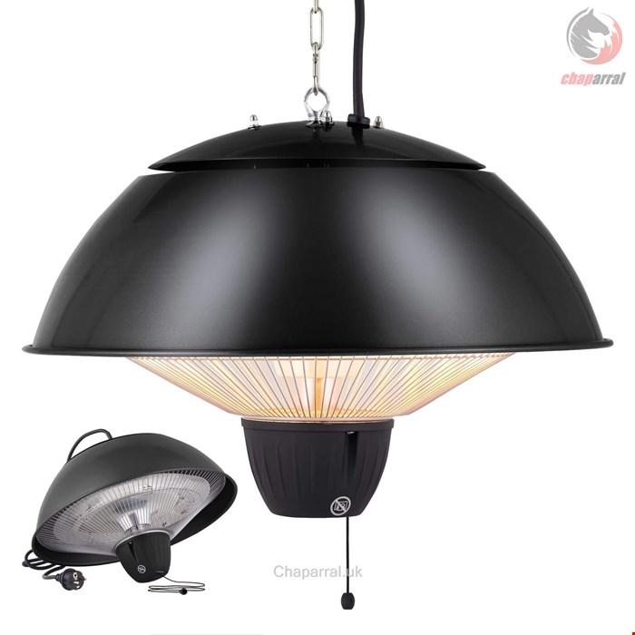 بخاری برقی مادون قرمز سقفی آربوس Arebos Heizstrahler Decken-Heizstrahler-Balkonheizer-Zeltheizer- Terrassenstrahler- 2 Heizstufen 750 W / 1500 W