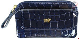 کیف لوازم آرایش چرم زنانه براون آلمان Braun Büffel Verona 40002 320 navy