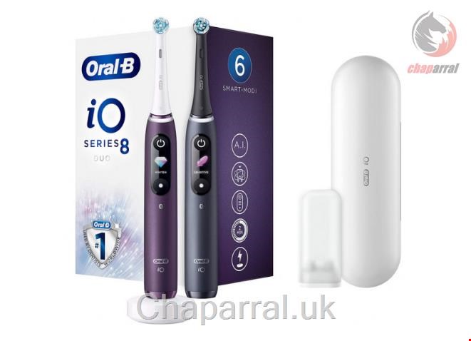 مسواک برقی اورال بی آمریکا Oral-B iO Series 8 Duo Violet Ametrine/Black Onyx