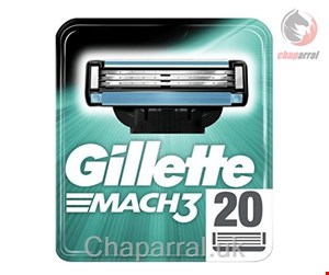 سری یدکی خود تراش ژیلت آمریکا Gillette Mach3 Systemklingen 20 Stk