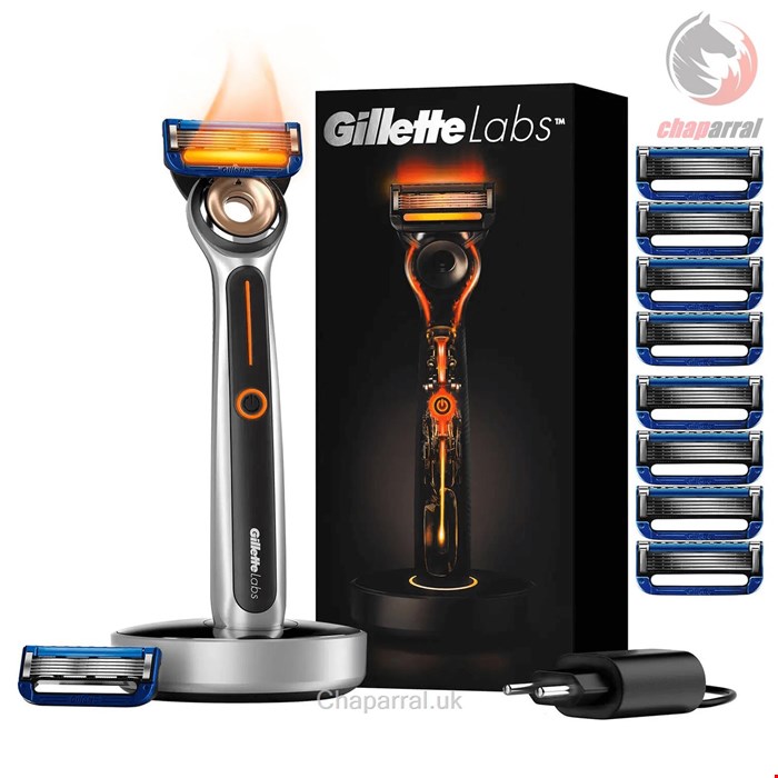 ریش تراش گرم شونده ژیلت آمریکا  GilletteLabs Heated Razor + 10 Rasierklingen