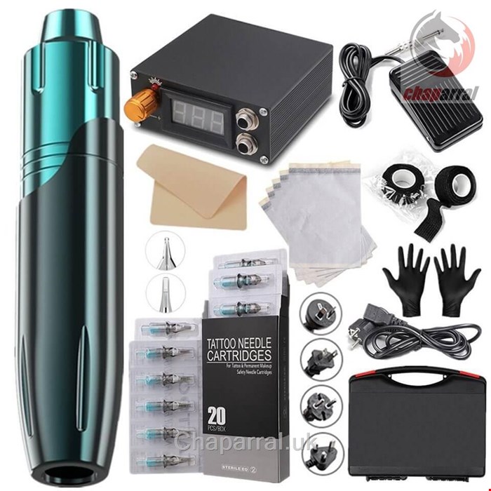 دستگاه حرفه ای تاتو و خالکوبی autolock Strass-Tattoo Tattoo-Stift, professionelle Motormaschine, Tattoomaschine, All-in-One-Tattoo-Ausrüstung