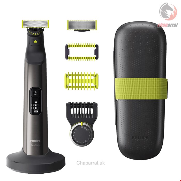 خود تراش ریش تراش 360 درجه فیلیپس هلند PHILIPS QP6651/61 OneBlade Pro Face  Body Barttrimmer Dunkelgrau