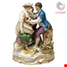  مجسمه دست ساز دکوری چینی آنتیک قدیمی مایسن آلمان  Meissener Gardener Couple Rokoko Garments von Acier Modell B 28 hergestellt um 1870