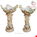  مجسمه دست ساز دکوری چینی آنتیک قدیمی Meissener Tafelaufsatz mit zwei Obstschalen Cherubs Modell A 59 Kaendler um 1860