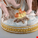 مجسمه شمعدان نقاشی با دست دکوری چینی آنتیک قدیمی مایسن آلمانAntiker Meissener Winterkerzenständer aus handbemaltem Porzellan 19 Jahrhundert