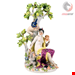  مجسمه دست ساز دکوری چینی آنتیک قدیمی Meissen Mythological Group Thalia With Tree by J J Kaendler Germany c 1900