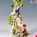  مجسمه دست ساز دکوری چینی آنتیک قدیمی Meissen Mythological Group Thalia With Tree by J J Kaendler Germany c 1900