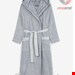  حوله حمام تن پوش زنانه و مردانه مارک او پلو آلمان MARC O POLO LIVING BADEMANTEL MODELL MELANGE AUS BAUMWOLL-FROTTIER Blue / Off White