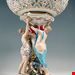  مجسمه دست ساز دکوری چینی آنتیک قدیمی Meissen Splendour Centerpiece with Three Graces Supporting Bowl  Kaendler c 1860